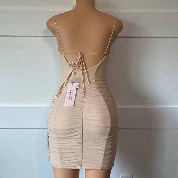 OH Polly Tan Dress - Picture 2 of 4